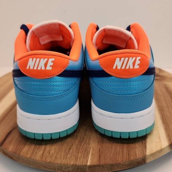 Nike Dunk Low SE "Baltic Blue/Deep Royal Blue/Total Orange" Men's Shoe Size 9.5 - Picture 5 of 11
